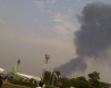 Pesawat Jet Tempur F 16 terbakar