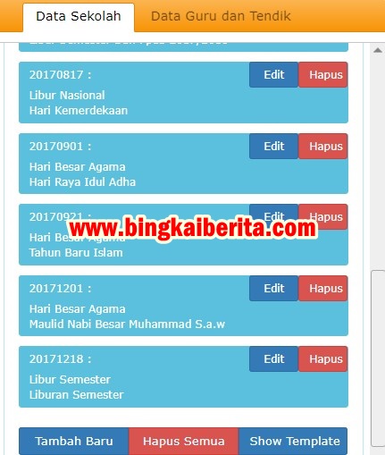 cara mengisi daftar hadir guru