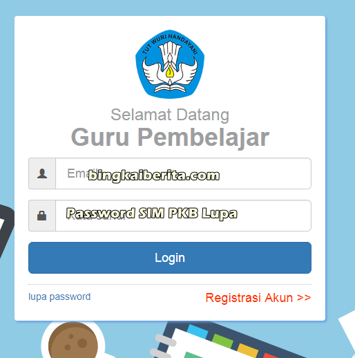 Password SIM PKB Lupa