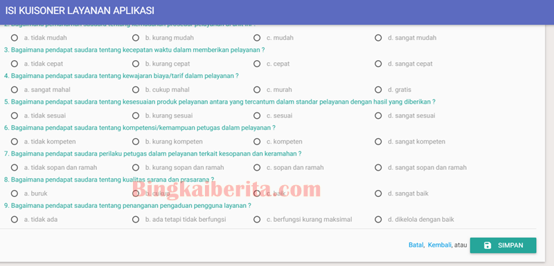 survei sim pkb