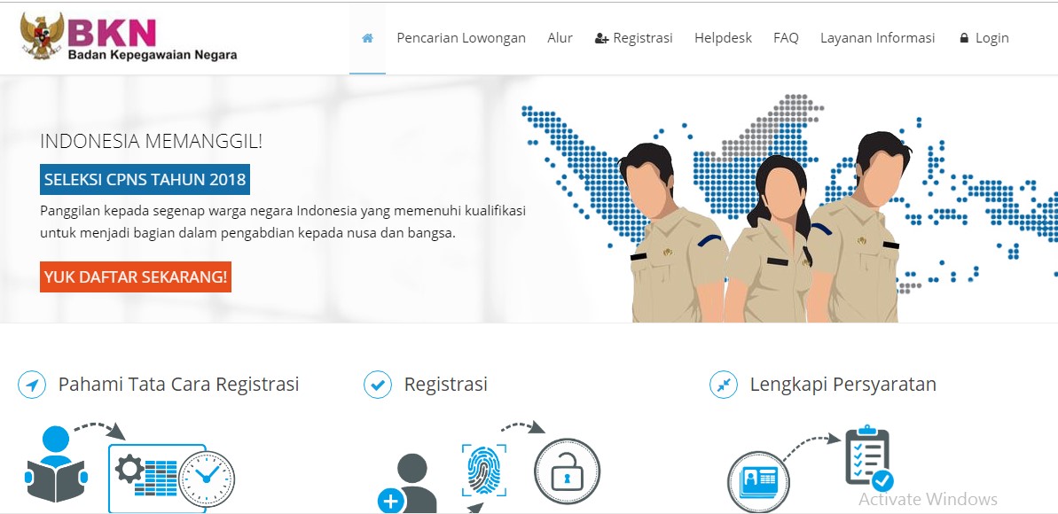 Kendala daftar CPNS 2018
