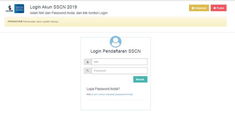 Login SSCN